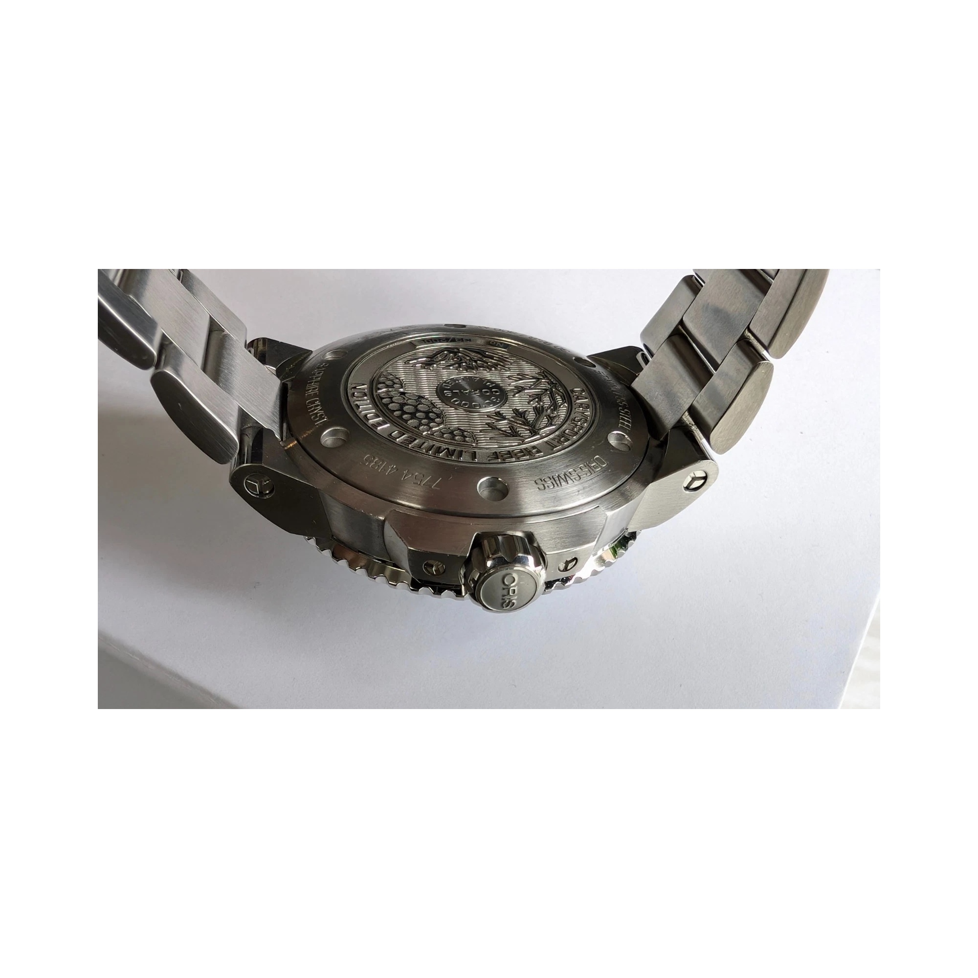 Oris Aquis GMT Date 43.50mm Blue Men's Stainless Steel Automatic Swiss Watch 01 798 7754 4185-Set RS